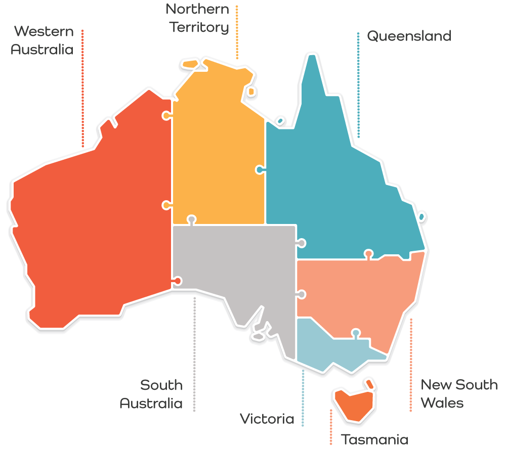 clean credit repair australia map
